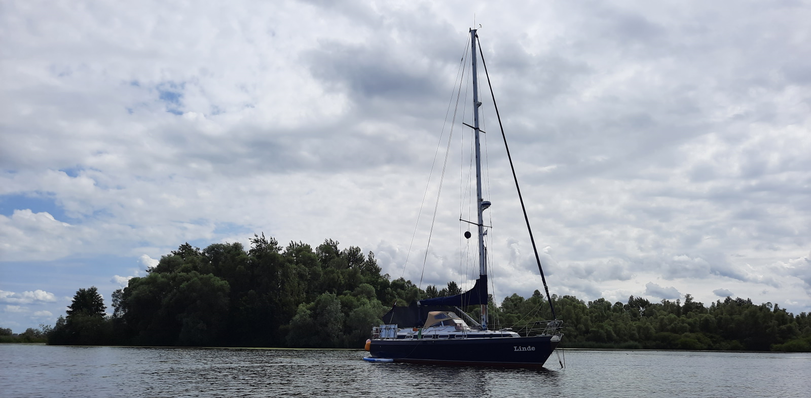 Anchoring for the first time Blog on Sailing Linde